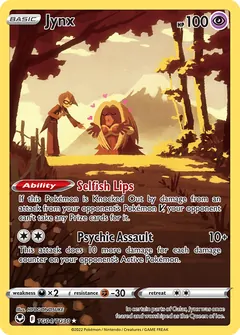 Jynx card (Silver Tempest Trainer Gallery TG04) with Will in the artwork