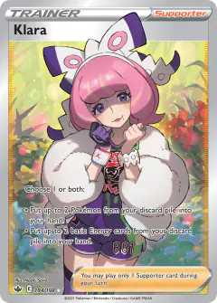 Klara card (Chilling Reign 194) with Arceus in the artwork