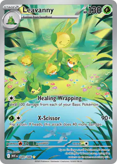 Leavanny card (White Flare 89) with Tranquill in the artwork