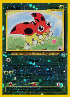 Ledyba card (Southern Islands 7) with Exeggutor in the artwork