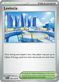 Levincia card (Journey Together 150) with Rotom Phone in the artwork