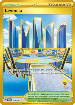 Levincia card (Destined Rivals 244) with Rotom Phone in the artwork