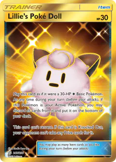 Lillie's Poké Doll card (Cosmic Eclipse 267) with Clefairy in the artwork