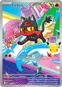 Litten card (Mega Evolution Black Star Promos 44) with Machamp in the artwork