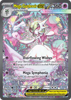 Mega Gardevoir ex card (Mega Evolution Base 178) with Gardevoir in the artwork