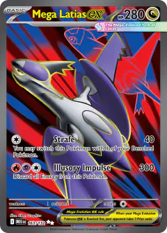 Mega Latias ex card (Mega Evolution Base 163) with Latias in the artwork