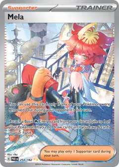 Mela card (Paradox Rift 254) with Torkoal in the artwork