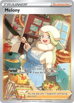 Melony card (Crown Zenith Galarian Gallery GG64) with Frosmoth in the artwork