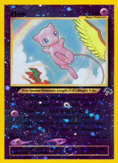Mew card (Southern Islands 1) with Charizard in the artwork