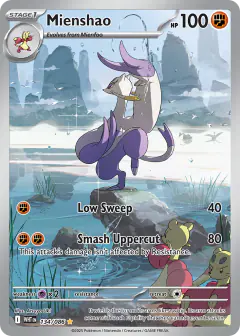 Mienshao card (White Flare 134) with Swanna in the artwork