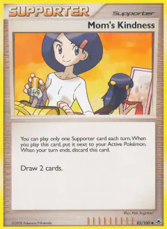 Mom's Kindness card (Majestic Dawn 83) with Johanna in the artwork