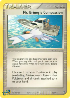 Mr. Briney's Compassion card (Dragon 87) with Wingull in the artwork
