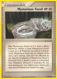 Mysterious Fossil card (Legend Maker 79) with Aerodactyl in the artwork