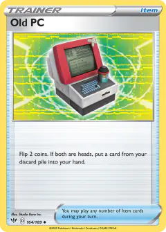 Old PC card (Darkness Ablaze 164) with Rhydon in the artwork