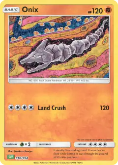 Onix card with Diglett in the artwork
