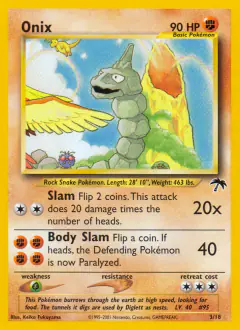 Onix card (Southern Islands 3) with Golem in the artwork