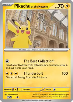 Pikachu at the Museum card with Aerodactyl in the artwork