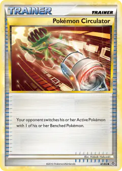 Pokémon Circulator card (HS—Unleashed 81) with Carnivine in the artwork