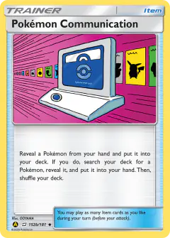 Pokémon Communication card (Team Up 152b) with Bulbasaur in the artwork