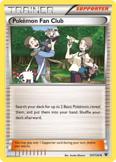 Pokémon Fan Club card (Fates Collide 107) with Skitty in the artwork
