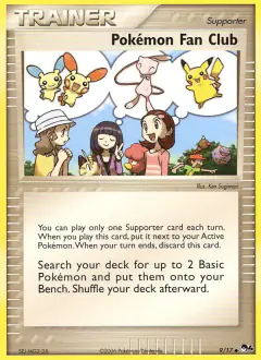 Pokémon Fan Club card (POP Series 4 9) with Plusle in the artwork