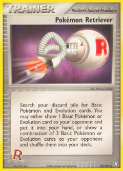 Pokémon Retriever card (Team Rocket Returns 84) with Voltorb in the artwork