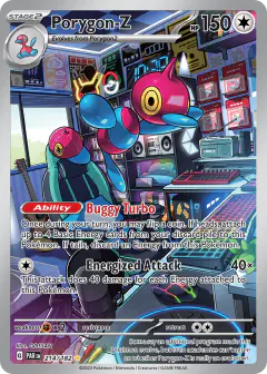 Porygon-Z card (Paradox Rift 214) with Pikachu in the artwork