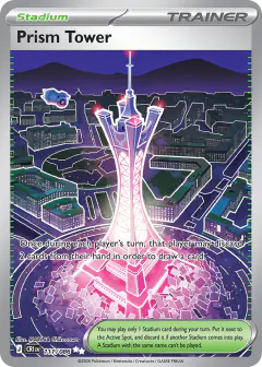 Prism Tower card (Chaos Rising 111) with Beldum in the artwork