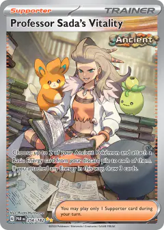 Professor Sada's Vitality card (Paradox Rift 256) with Lechonk in the artwork
