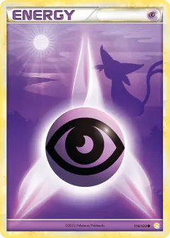 Psychic Energy card (HeartGold & SoulSilver Base 119) with Espeon in the artwork