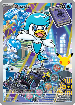 Quaxly card (Mega Evolution Black Star Promos 63) with Giacomo in the artwork