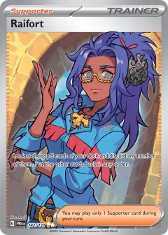Raifort card (Prismatic Evolutions 142) with Marshadow in the artwork