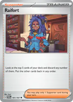 Raifort card (Twilight Masquerade 161) with Marshadow in the artwork