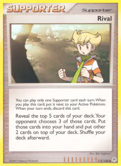 Rival card (Diamond & Pearl Base 113) with Barry in the artwork