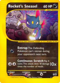 Rocket's Sneasel card (Best of Game 5) with Iron-Masked Marauder in the artwork