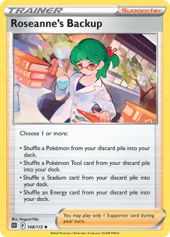Rosanne's Backup card (Brilliant Stars 148) with Piplup in the artwork