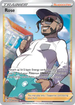 Rose card (Shining Fates 71) with Rookidee in the artwork