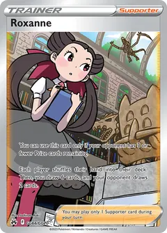 Roxanne card (Crown Zenith Galarian Gallery GG66) with Aerodactyl in the artwork