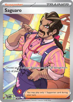 Saguaro card (Paldea Evolved 255) with Jigglypuff in the artwork