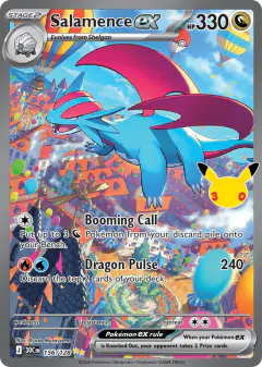 Salamence ex card with Wingull in the artwork