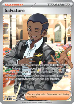 Salvatore card (Temporal Forces 202) with Alolan Raichu in the artwork