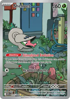 Shelmet card (White Flare 93) with Pidove in the artwork