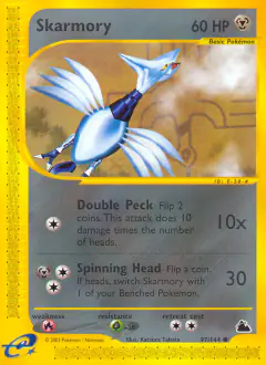 Skarmory card (Skyridge 97) with Ho-Oh in the artwork