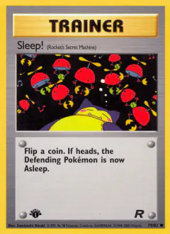 Sleep! card (Team Rocket 79) with Snorlax in the artwork