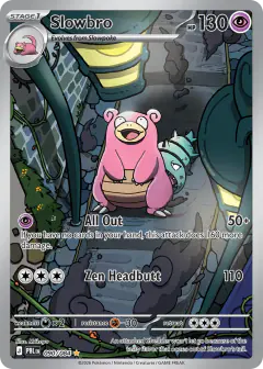 Slowbro card (Pitch Black 90) with Mega Darkrai in the artwork
