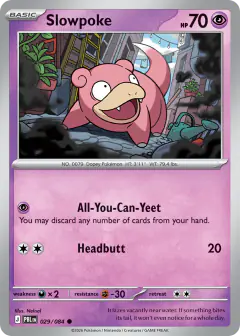Slowpoke card (Pitch Black 29) with Mega Darkrai in the artwork