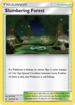 Slumbering Forest card (Unified Minds 207) with Shiinotic in the artwork