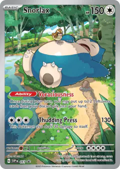 Snorlax card (Scarlet & Violet Black Star Promos 51) with Diglett in the artwork