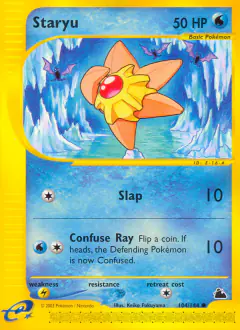 Staryu card (Skyridge 104) with Golbat in the artwork