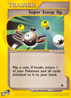 Super Scoop Up card (Expedition Base Set 151) with Magnemite in the artwork
